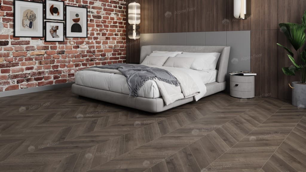 LVT плитка  Дуб Антарес Chevron ECO 20-9