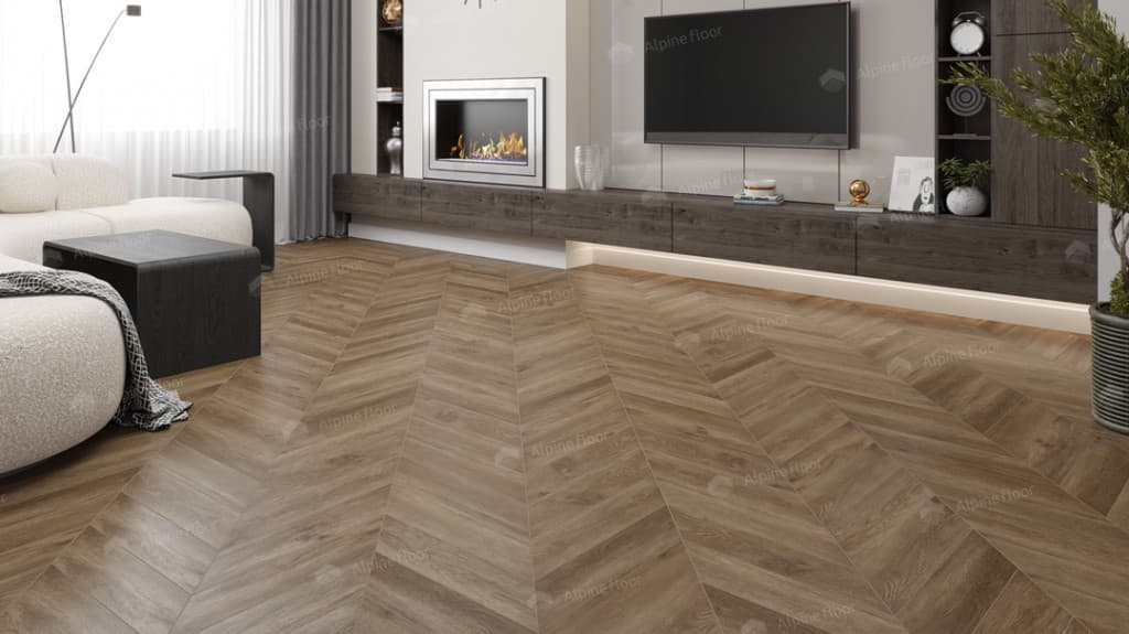 LVT плитка  Макадамия Chevron ECO 20-5
